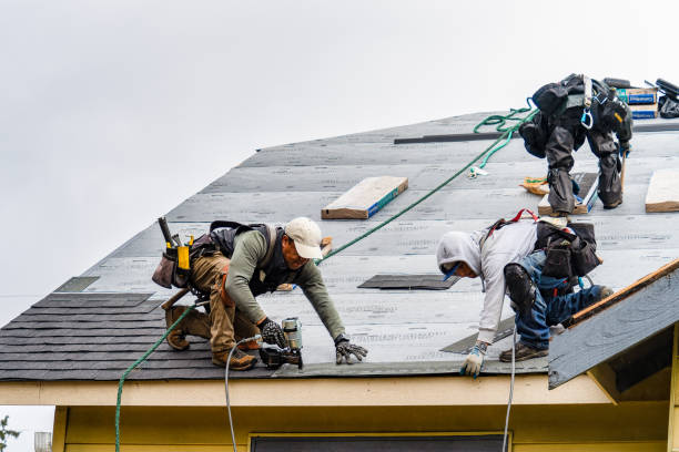Professional Gutter Installation technician working in Glade Valley, NC